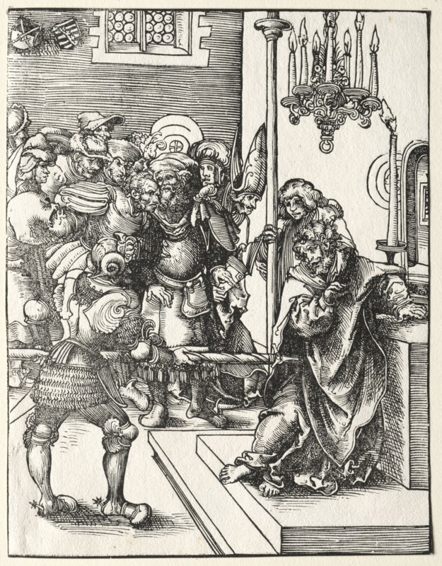 Martyrdom of St. Thomas. Lucas Cranach (German, 1472-1553). Woodcut