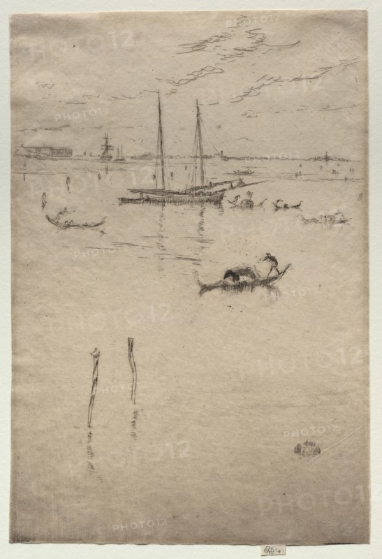 Little Lagoon. James McNeill Whistler (American, 1834-1903). Etching