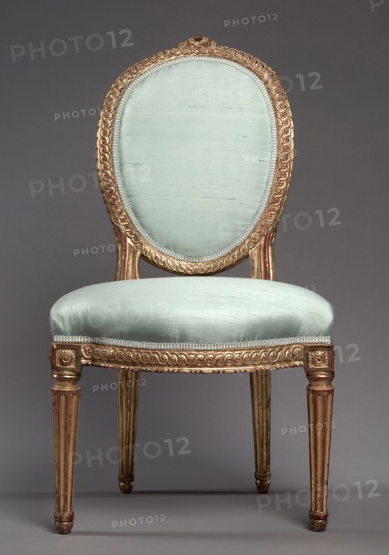 Pair of Side Chairs, 1700s. Jean Baptiste fils Lelarge (French, 1743-1802). Gilded wood; each: 90.2 x 51.5 x 54 cm (35 1/2 x 20 1/4 x 21 1/4 in.).