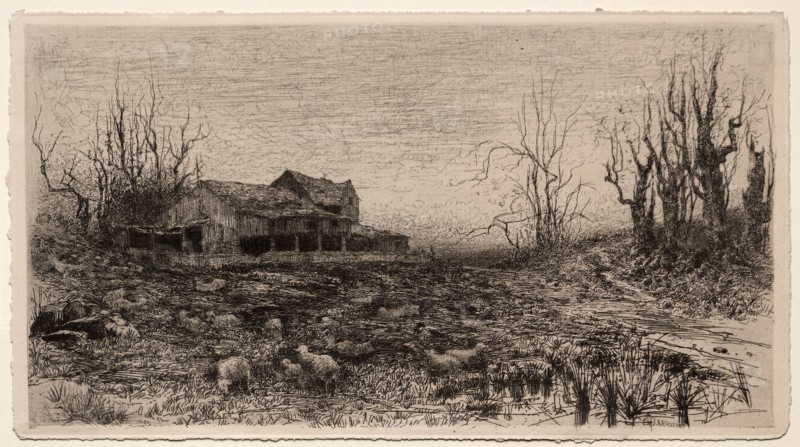 November, 1880. Stephen Parrish (American, 1846-1938). Etching