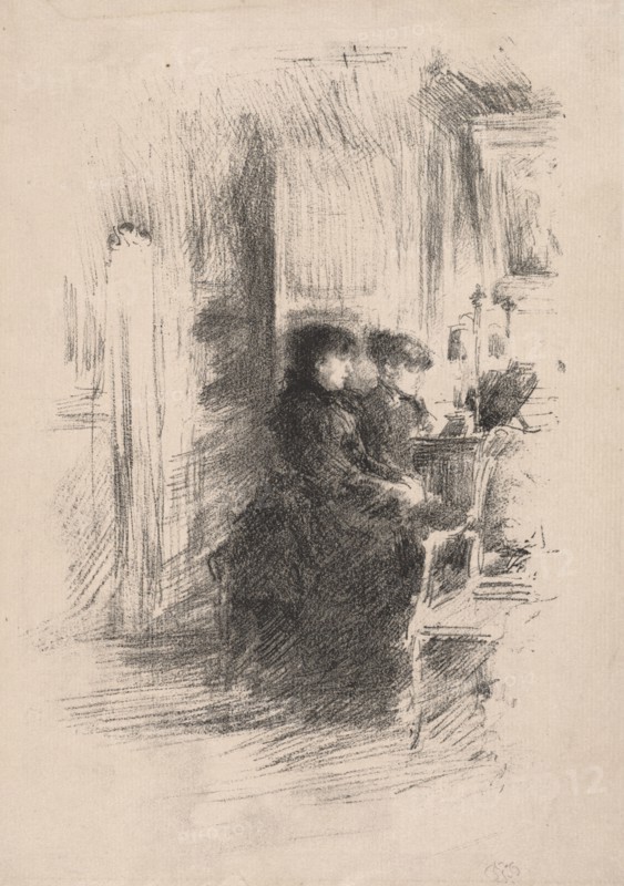 The Duet, 1894. James McNeill Whistler (American, 1834-1903). Lithograph