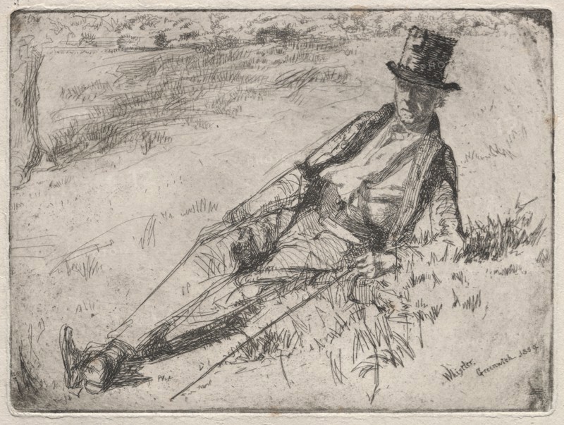 Greenwich Pensioner, 1859. James McNeill Whistler (American, 1834-1903). Etching