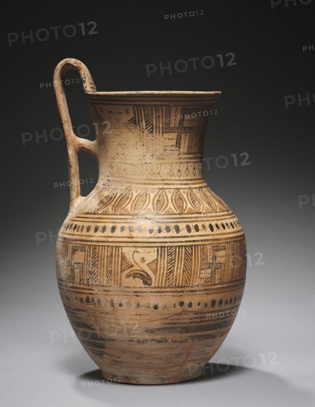Vase, c. 700s BC. Greece, c. 8th Century BC. Earthenware; overall: 36.2 cm (14 1/4 in.).
