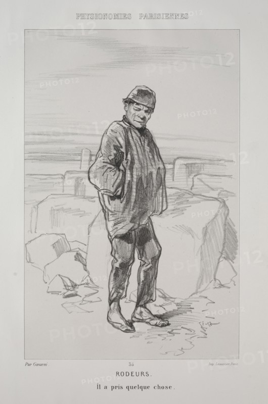 Rodeurs. Paul Gavarni (French, 1804-1866). Lithograph
