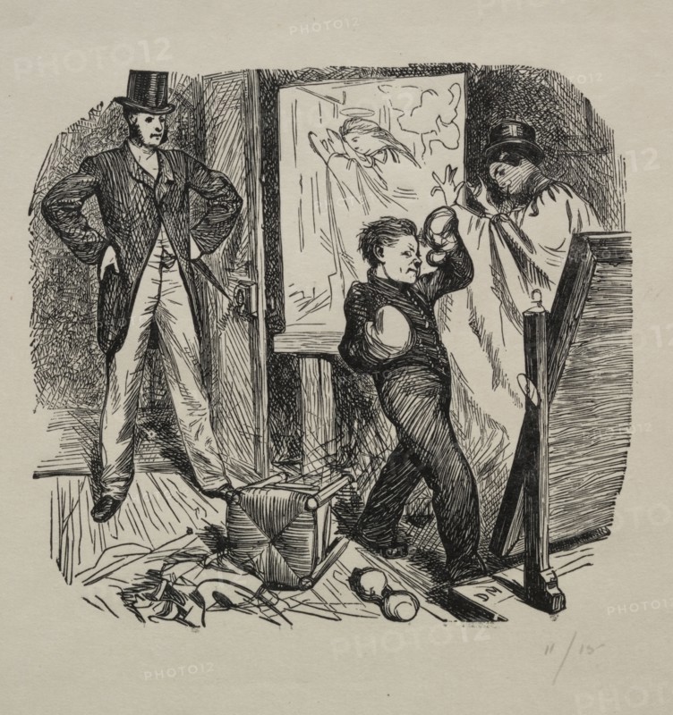A Kettledrum in Mayfair, 1862. George Louis Palmella Busson Du Maurier (British, 1834-1896). Wood engraving