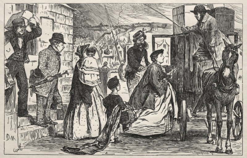 Our Brilliant Failure, 1865. George Louis Palmella Busson Du Maurier (British, 1834-1896). Wood engraving