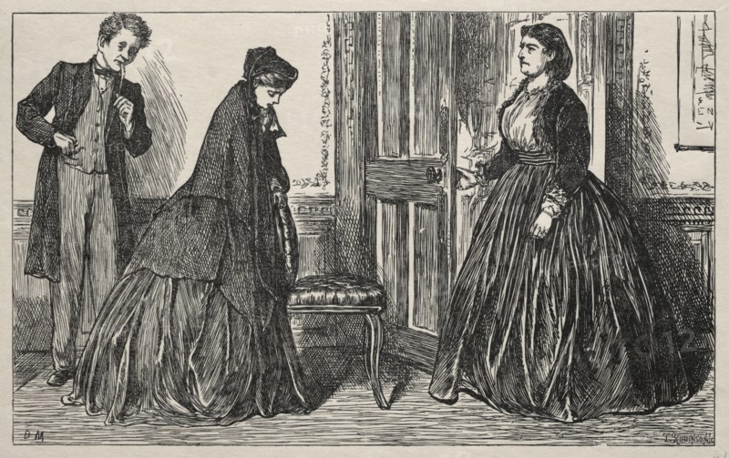 The Other Mrs. Johnson, 1865. George Louis Palmella Busson Du Maurier (British, 1834-1896). Wood engraving