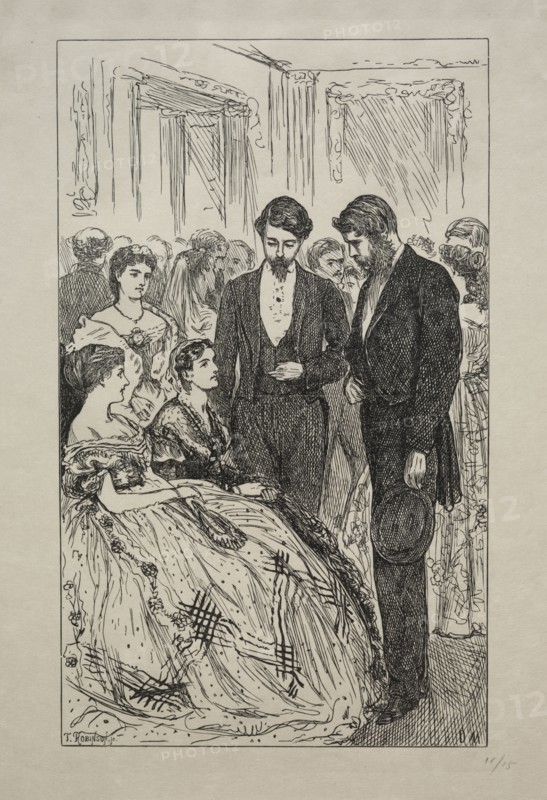 Much Ado about Nothing, 1866. George Louis Palmella Busson Du Maurier (British, 1834-1896). Wood engraving