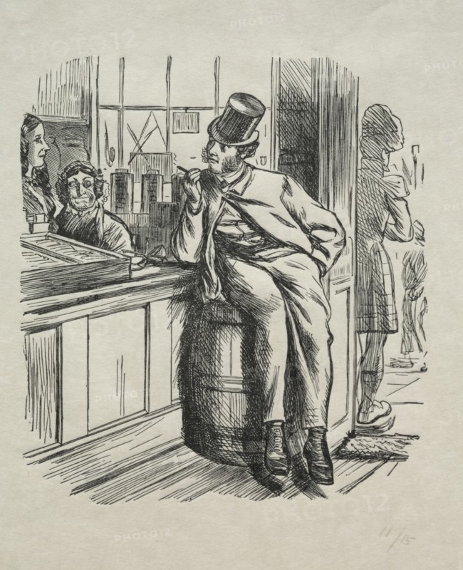 What Came of Killing a Rich Uncle One Christmas Time, 1865. Charles Samuel Keene (British, 1823-1891). Wood engraving