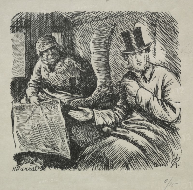 Smoking Strictly Prohibited, 1868. Charles Samuel Keene (British, 1823-1891). Wood engraving