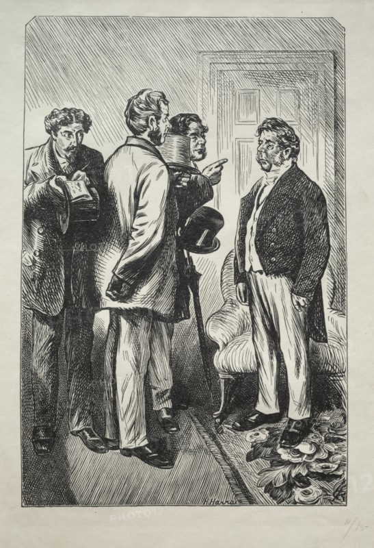 Our Christmas Turkey, Mr. Bobsby Concerned, 1868. Charles Samuel Keene (British, 1823-1891). Wood engraving