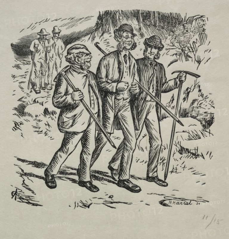 The Three Names, 1869. Charles Samuel Keene (British, 1823-1891). Wood engraving