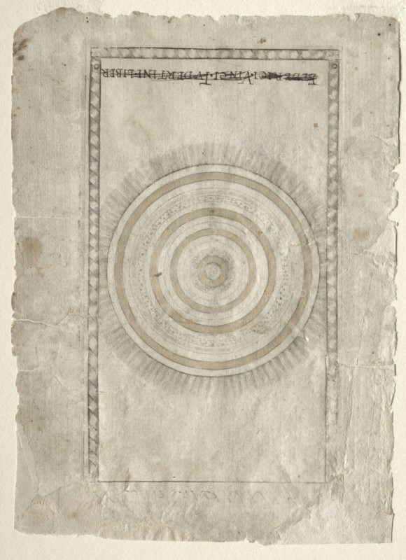 The Empyrean Sphere (from the Tarocchi, series A:  Firmaments of the Universe, #50), before 1467. Master of the E-Series Tarocchi (Italian, 15th century). Engraving