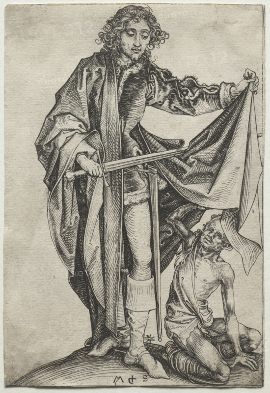 St. Martin. Martin Schongauer (German, c.1450-1491). Engraving