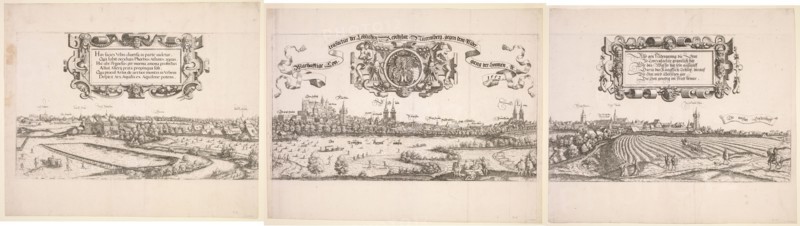 Panoramic View of Nuremberg, 1552. Hanns Lautensack (German, 1524-1566). Etching