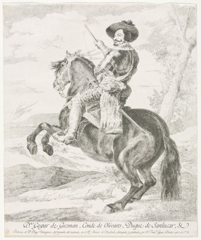 Gaspar de Guzman, 1778. Francisco de Goya (Spanish, 1746-1828). Etching