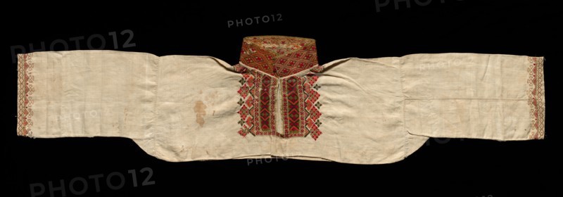 Peasant Blouse, 19th century. Norway, Hardanger, 19th century. Plain weave linen? with embroidery; average: 34 x 149.9 cm (13 3/8 x 59 in.)