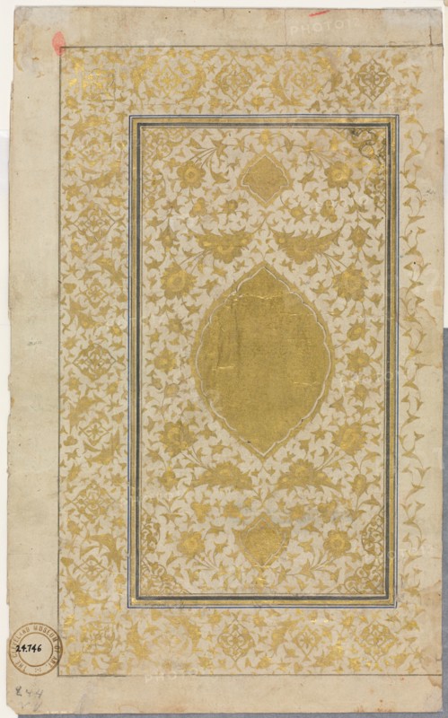 Qur'an Manuscript Folio (Recto); Illuminated Page, 1500s. Iran, Herat (presently in Afghanistan), Safavid Period, 16th century. Ink, gold, and colors on paper; sheet: 49 x 36.3 cm (19 5/16 x 14 5/16 in.).