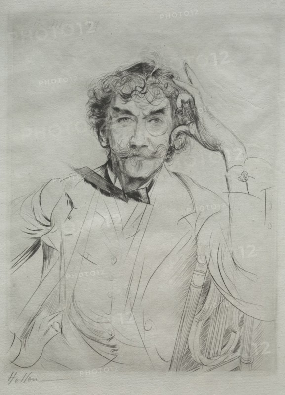 James MacNeill Whistler, 1897. Paul César Helleu (French, 1859-1927). Drypoint