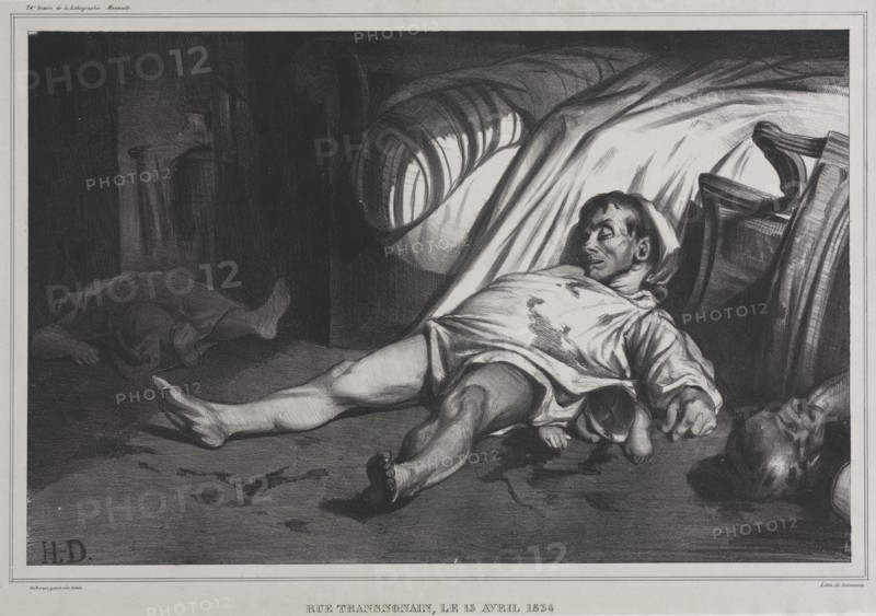 Rue Transnonain, le 15 April, 1834, 1834. Honoré Daumier (French, 1808-1879). Lithograph; sheet: 36.5 x 55 cm (14 3/8 x 21 5/8 in.); image: 28.6 x 44 cm (11 1/4 x 17 5/16 in.)