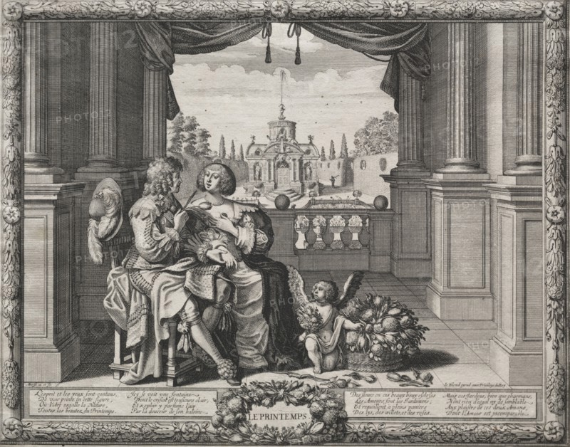 The Four Seasons: Springtime, 1635. Abraham Bosse (French, 1602-1676). Engraving and etching