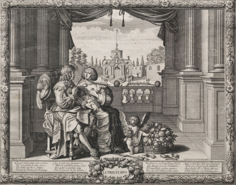 The Four Seasons, 1635. Abraham Bosse (French, 1602-1676). Engraving and etching