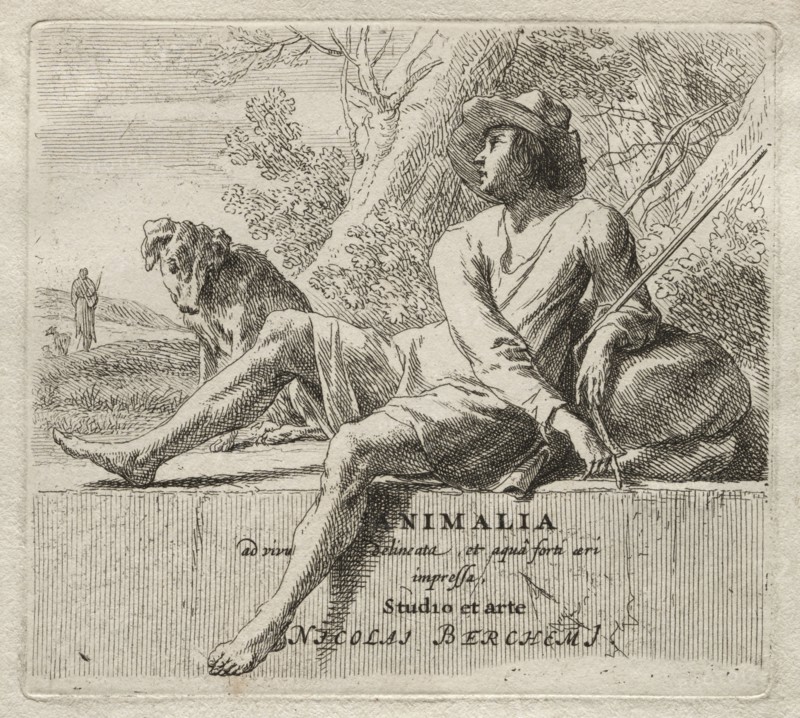 Nicolaes Berchem the Elder Shepherding (series). Nicolaes Berchem (Dutch, 1620-1683). Etching