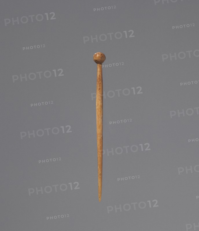 Hairpin, 400s BC. Greece, 5th Century BC. Ivory; overall: 9 cm (3 9/16 in.).