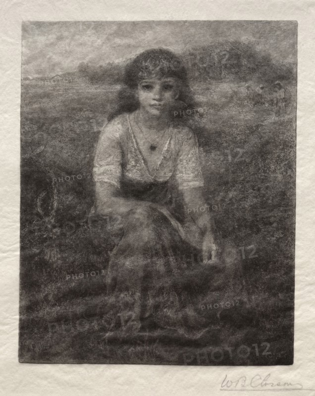 The Quadroon Girl, 1887. William Baxter Palmer Closson (American, 1848-1926). Wood engraving