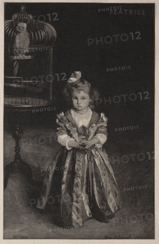Beatrice Goelet, 1891. Henry Wolf (American, 1852-1916). Wood engraving