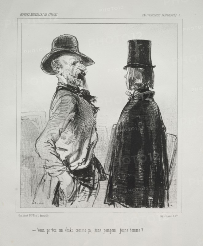 Baliverneries Parisiennes. Paul Gavarni (French, 1804-1866). Lithograph
