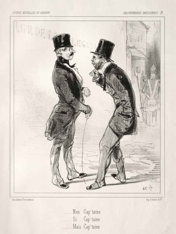 Baliverneries Parisiennes. Paul Gavarni (French, 1804-1866). Lithograph