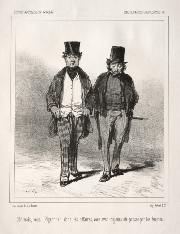 Baliverneries Parisiennes. Paul Gavarni (French, 1804-1866). Lithograph
