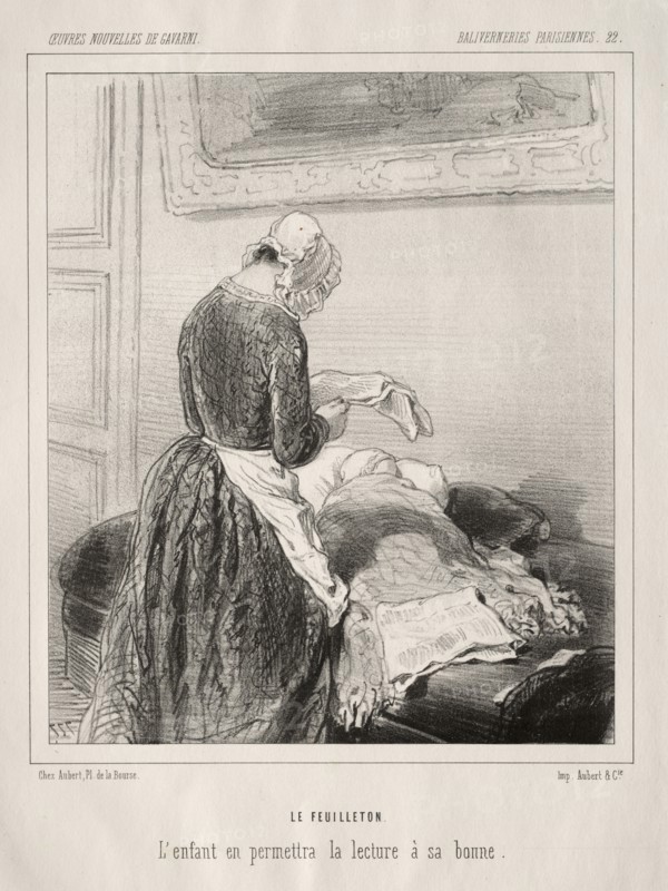 Baliverneries Parisiennes. Paul Gavarni (French, 1804-1866). Lithograph