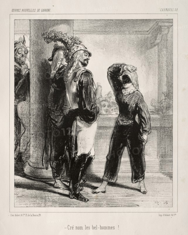 Carnaval. Paul Gavarni (French, 1804-1866). Lithograph