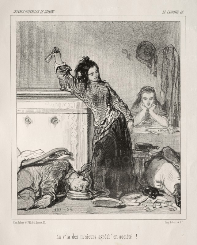 Carnaval. Paul Gavarni (French, 1804-1866). Lithograph