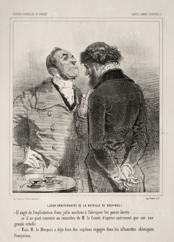 Gentils Hommes Bourgeois. Paul Gavarni (French, 1804-1866). Lithograph