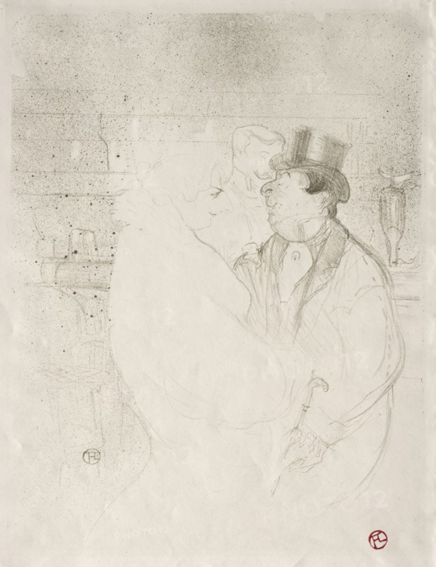 Ida Heath at the Bar, 1894. Henri de Toulouse-Lautrec (French, 1864-1901). Lithograph