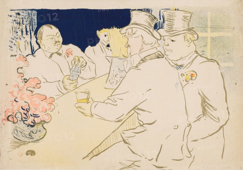 The Irish and American Bar, Rue Royale, 1896. Henri de Toulouse-Lautrec (French, 1864-1901). Lithograph
