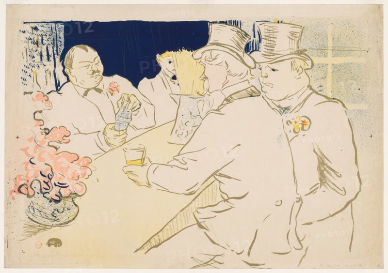 The Irish and American Bar, Rue Royale, 1896. Henri de Toulouse-Lautrec (French, 1864-1901). Lithograph
