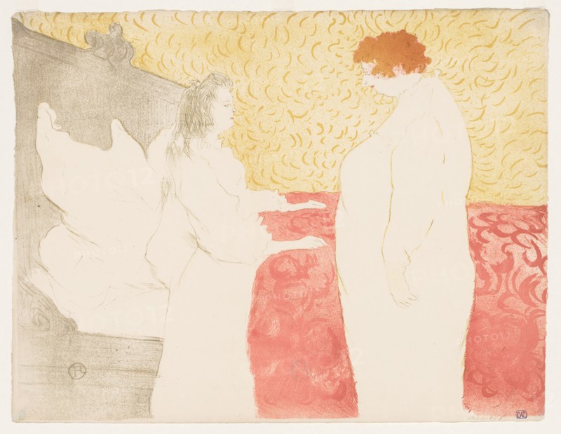 Elles: Woman in Bed, 1896. Henri de Toulouse-Lautrec (French, 1864-1901). Color lithograph