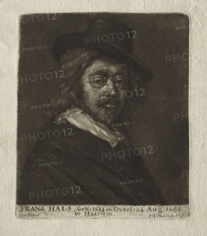 Frans Hals, 1761. Cornelis van Noorde (Dutch, 1731-1795). Mezzotint