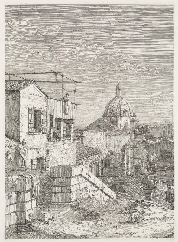 Views:  La Maison a l'inscription, 1735-1746. Antonio Canaletto (Italian, 1697-1768). Etching