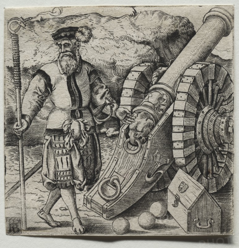 The Gunner, 1559. Franz Brun (German). Engraving