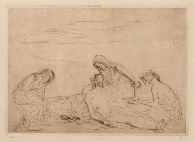 Pieta. Jean Louis Forain (French, 1852-1931). Etching