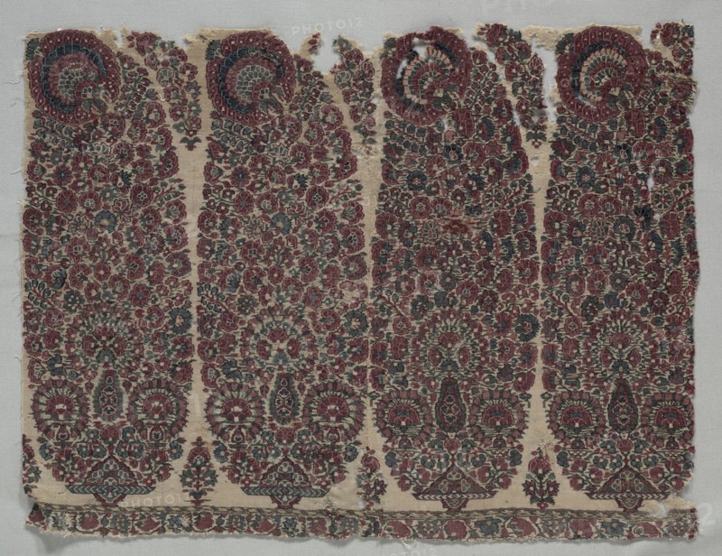Border of a Shawl, c. 1825-1830. India, Kashmir, 19th century. Tapestry twill; wool; overall: 36.8 x 48.6 cm (14 1/2 x 19 1/8 in.).