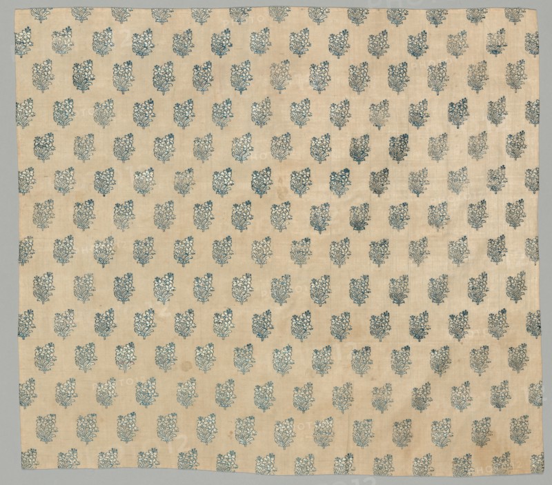 Brocade, 1700s - 1800s. India, Surat, 18th-19th century. Brocade, "himru"; cotton and silk; overall: 50.8 x 57.2 cm (20 x 22 1/2 in.)