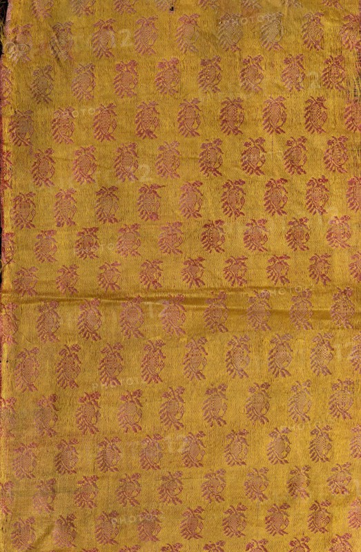 Brocade, 1800s. India, Surat, 19th century. Brocade; silk and cotton; overall: 28.8 x 17.2 cm (11 5/16 x 6 3/4 in.).