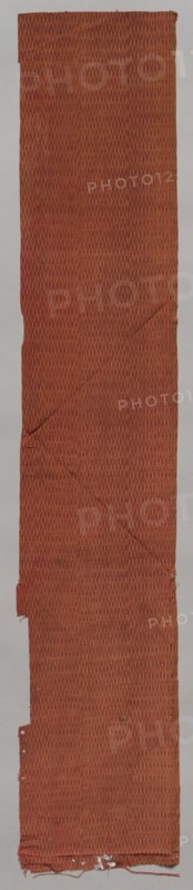 Fragment, 1800s. India, Surat, 19th century. Tightly woven cotton; overall: 91.4 x 16.5 cm (36 x 6 1/2 in.).