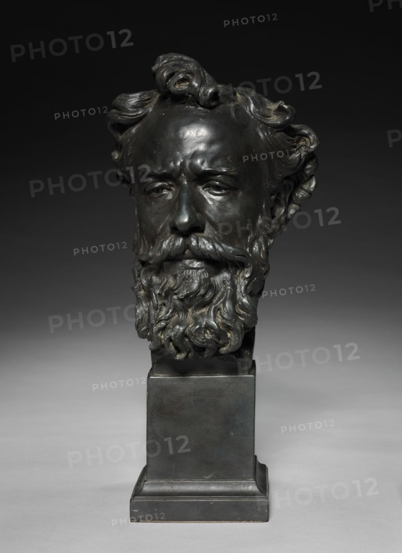Head of Alphonse Legros, c. 1876. Jules Dalou (French, 1838-1902). Bronze; overall: 49.6 x 23 cm (19 1/2 x 9 1/16 in.)